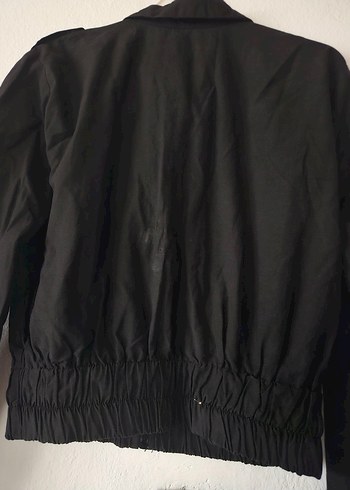 fermuarlı Siyah yağmurluk - Görsel 4