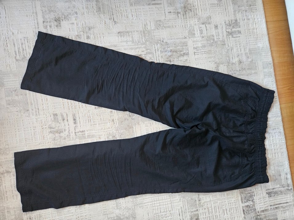 Kadın Siyah Bol Kesim Denim Pantolon - Görsel 3