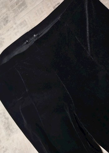 Siyah kadife Kadın Tayt - Görsel 3