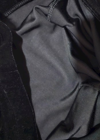 Siyah kadife Kadın Tayt - Görsel 5