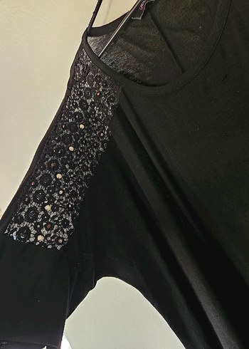 Siyah Midi Bol KesimTunik - Görsel 5