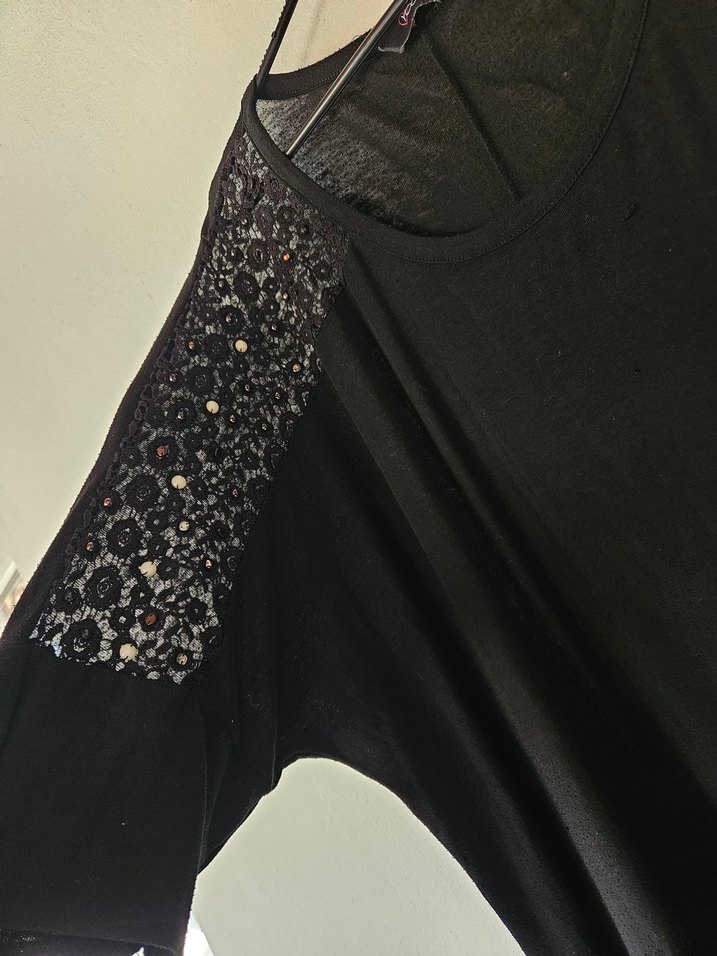 Siyah Midi Bol KesimTunik - Görsel 5