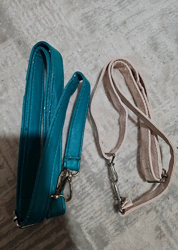 Turkuaz Yılan Desenli Deri Kadın Çanta - Görsel 3