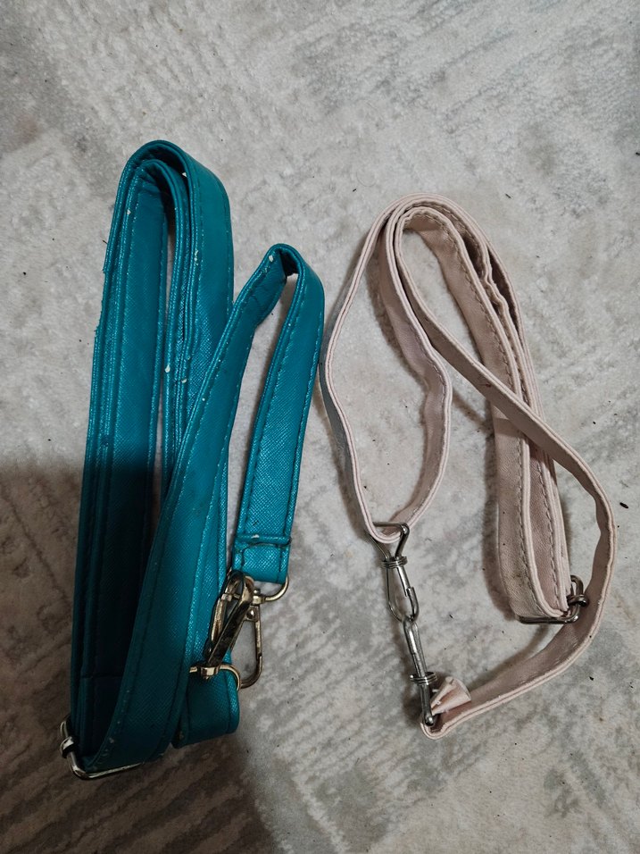 Turkuaz Yılan Desenli Deri Kadın Çanta - Görsel 3