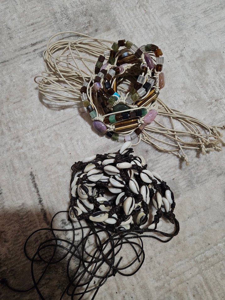 Boncuk İşlemeli Çok Renkli Bohem Kadın Kemer - Görsel 2