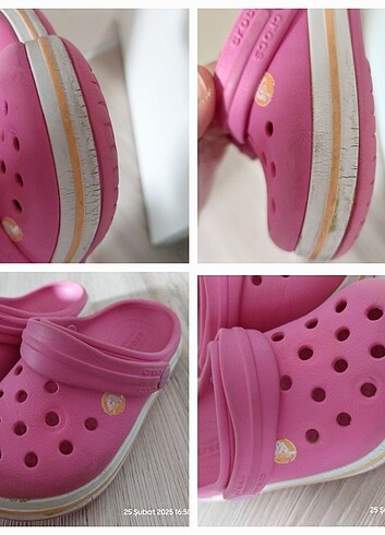 23 Beden Pembe Crocs C7 Terlik