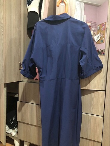 xs Beden lacivert Renk LCW Casual gömlek elbise