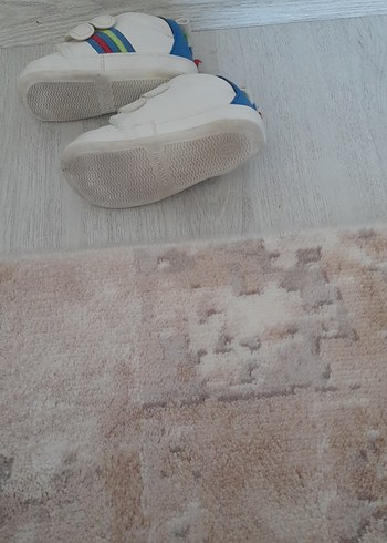 19 Beden beyaz Renk Beyaz Erkek Çocuk Sneaker Velcro Bantlı
