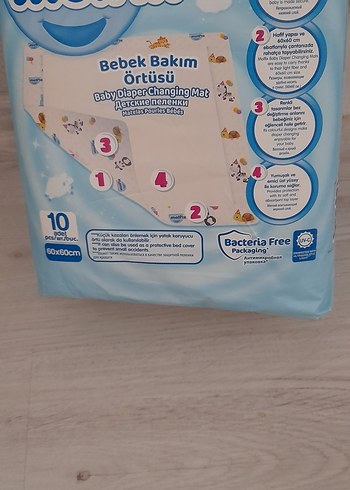 Molfix Molfix Bebek Bakım Örtüsü 10'lu 60x60 cm