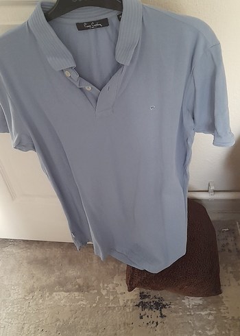 açık mavi Denim Erkek Polo Tişört - Görsel 6