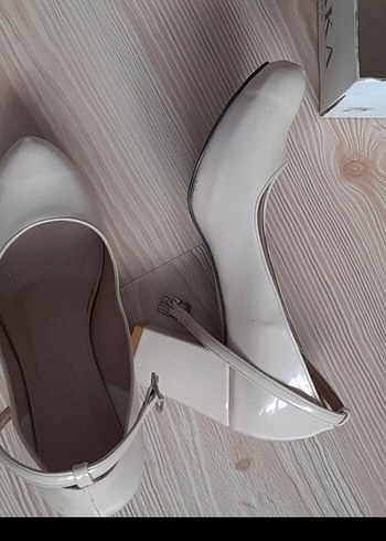 ten rengi Stiletto Topuklu Kadın Ayakkabı - Görsel 4