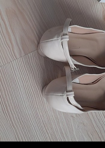 ten rengi Stiletto Topuklu Kadın Ayakkabı - Görsel 2