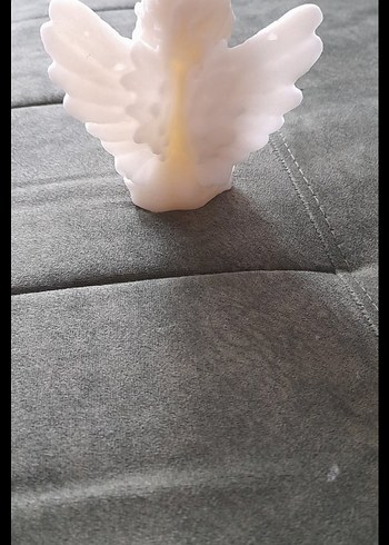 Beyaz Melek Figürlü Mum - Görsel 3