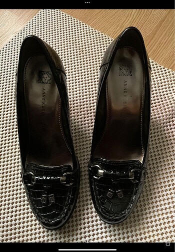 38 Beden siyah Renk Anne Klein Rugan ayakkabı