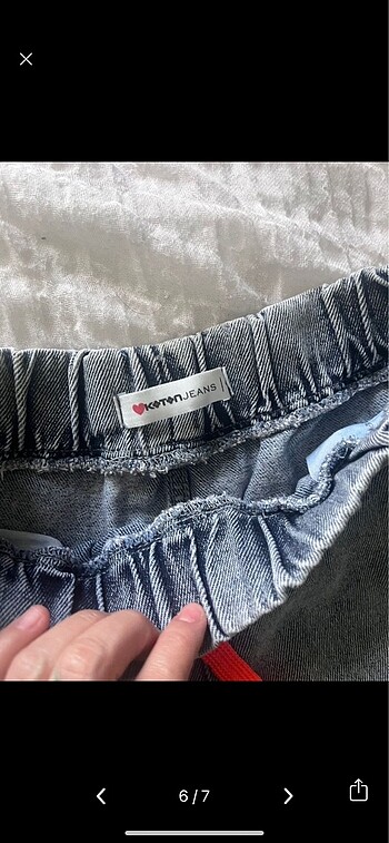 l Beden mavi Renk Koton jean şort