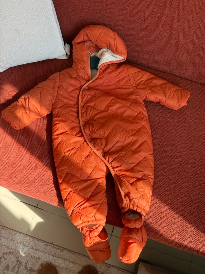 Turuncu astronot Bebek Tulumu - Görsel 2