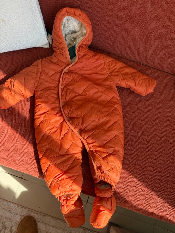 Turuncu astronot Bebek Tulumu - Görsel 3