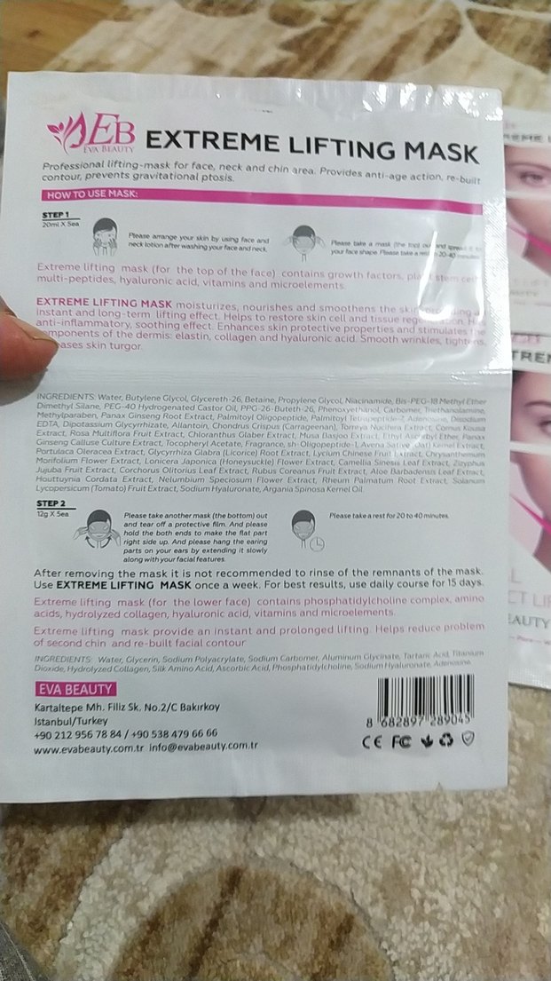 Eva Beauty Extreme Lifting Yüz Maskesi - Görsel 2