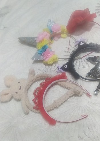 Renkli Nakışlı Elastik Çocuk Taçları - Görsel 2