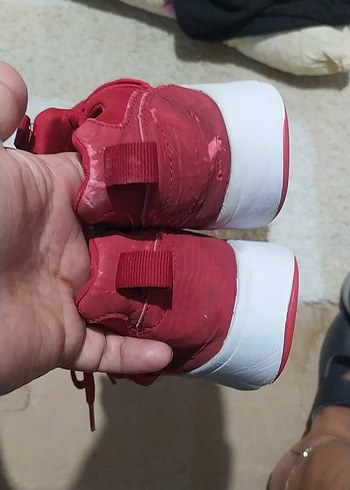 36 Beden kırmızı Renk Kırmızı Kadın Spor Ayakkabı Velcro Detaylı