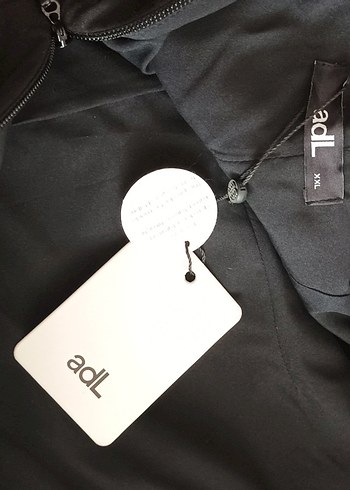 Siyah Yüksek Yakalı Midi Ofis Elbisesi - Görsel 8