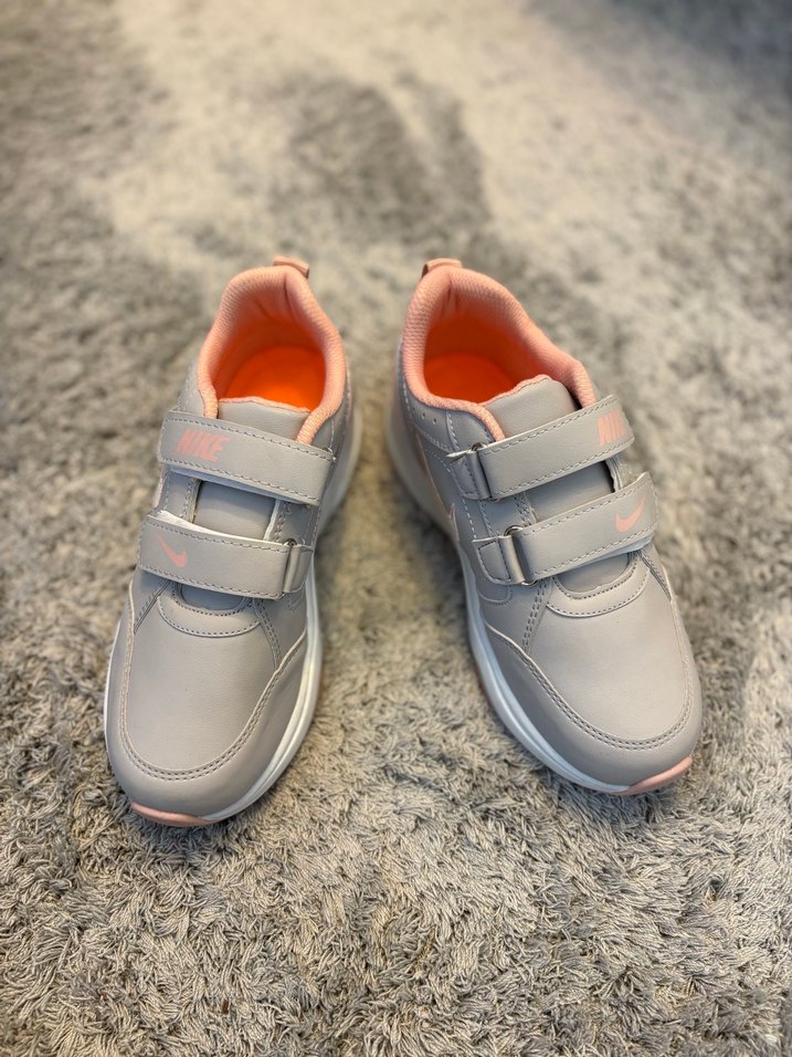 Nike Gri Kız Çocuk Spor Ayakkabı Cırt Cırtlı - Görsel 5