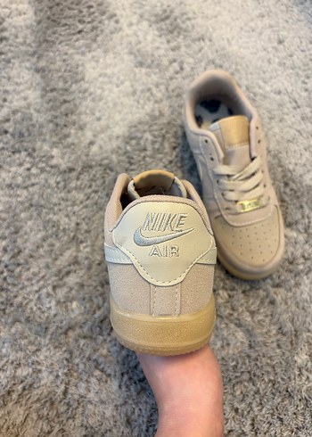 Nike Bej Süet Bağcıklı çocuk Spor Ayakkabı - Görsel 2