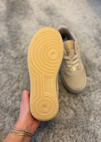 Nike Bej Süet Bağcıklı çocuk Spor Ayakkabı - Görsel 4