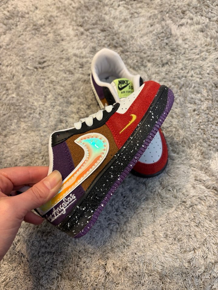 Nike Air Force 1 Renkli Çocuk Spor Ayakkabı - Görsel 5