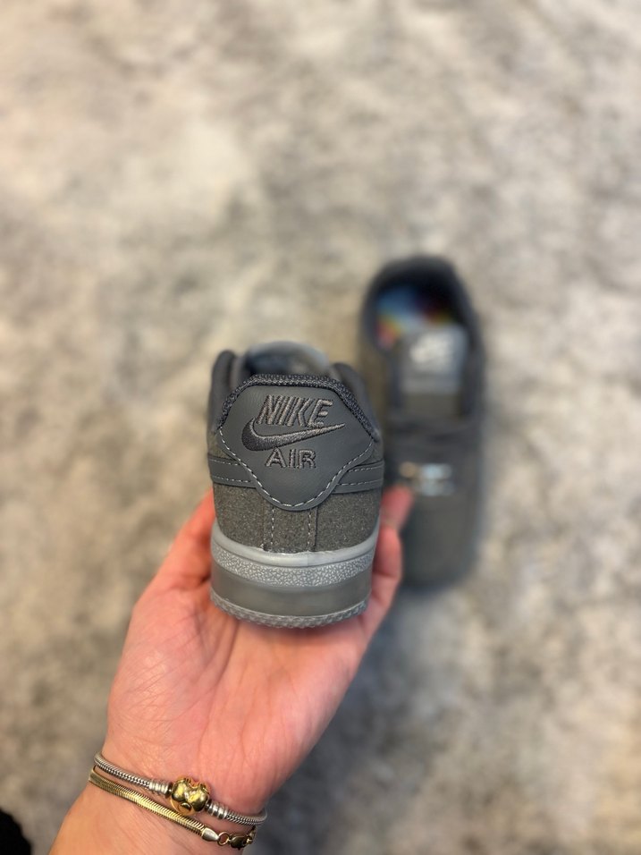 Nike Air Force 1 Gri Erkek Çocuk Spor Ayakkabı - Görsel 3