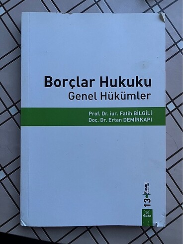 Borçlar hukuku genel hükümler