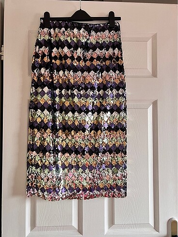 #zara payetli etek