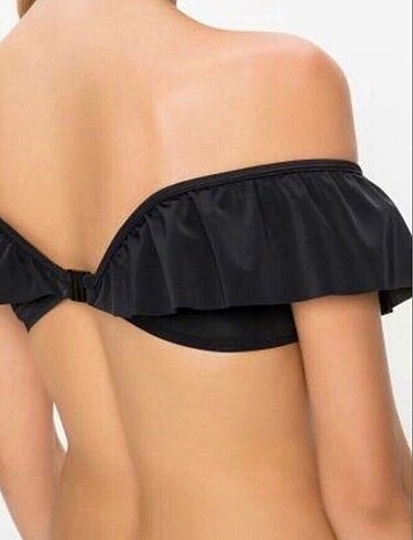 s Beden Fırfırlı bikini üstü