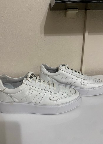 Hammer Jack Minimal Beyaz Deri Sneaker