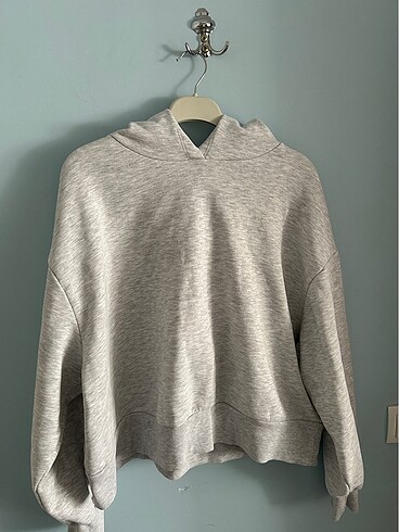 Defacto gri crop sweatshirt