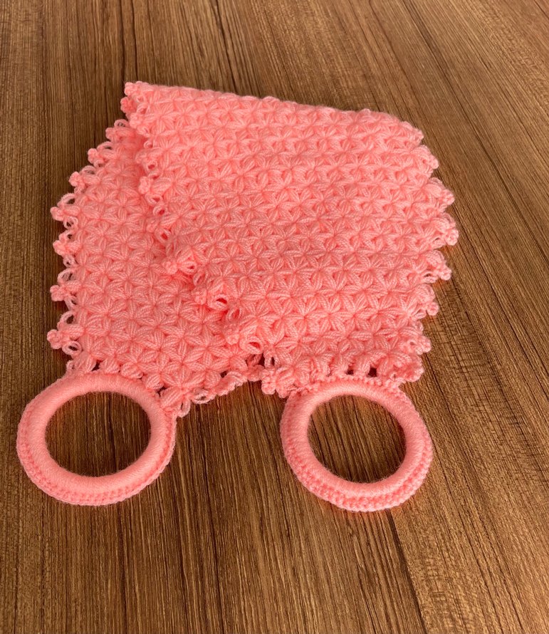 Çok Renkli Örgü Banyo Lifi - Görsel 2