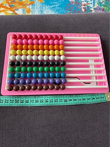 ABAKÜS SAYI BONCUĞU KARIŞIK RENKLİ - Görsel 4