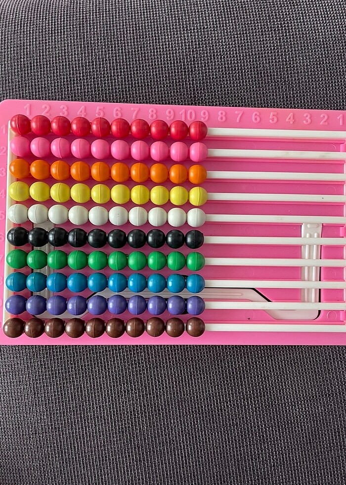 ABAKÜS SAYI BONCUĞU KARIŞIK RENKLİ - Görsel 3