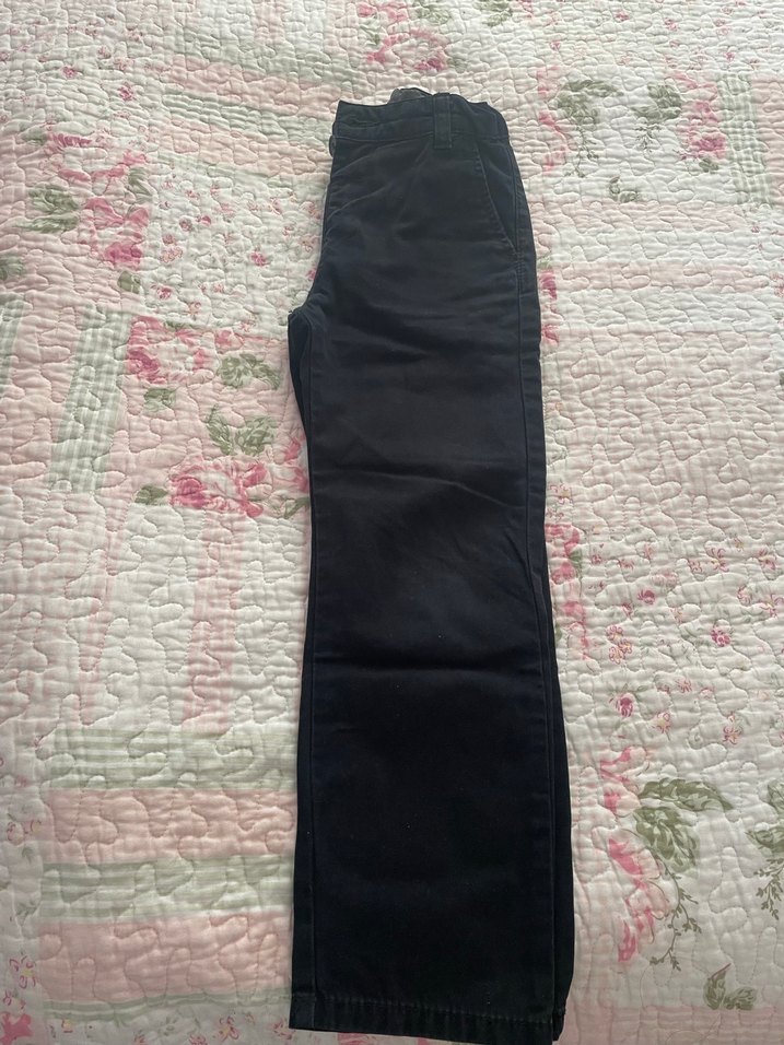 Siyah Pamuklu Erkek Çocuk Dar Kesim Pantolon - Görsel 2