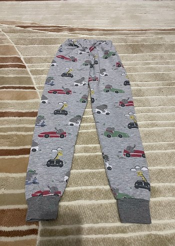 Bordo Gri Fermuarlı Erkek Eşofman Altı - Görsel 8