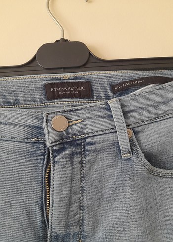 Banana Republic Gri Normal Boy Kadın Denim Pantolon
