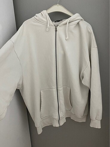 mavi fermuarlı hoodie