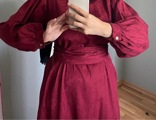 l Beden bordo Renk bordo elbise ceylanotantik