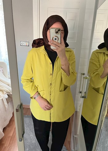 yağ yeşili gömlek - Görsel 3