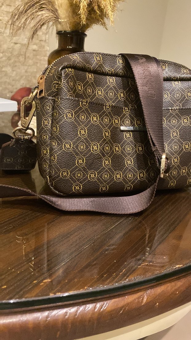 VakkoKahverengi Deri Kadın Çanta - Görsel 2