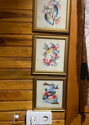 Çok Renkli Kuş Temalı Nakış Tablolar - Görsel 2