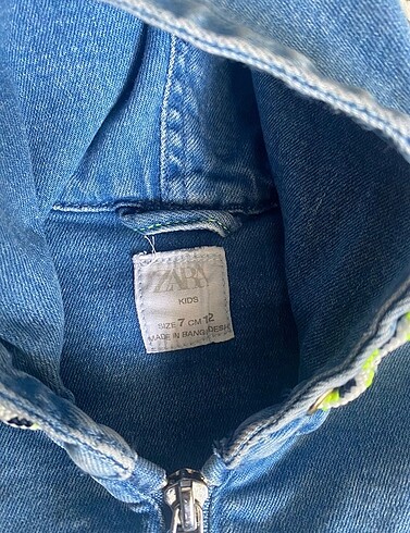7 Yaş Beden Zara denim ceket
