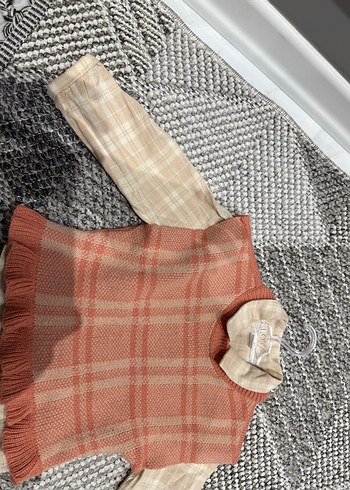 Kısa Örgü Bohem süveter ve gömlek - Görsel 2