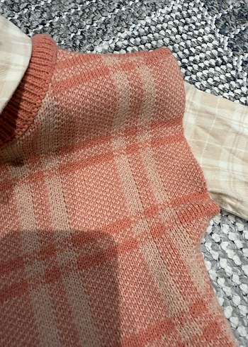 Kısa Örgü Bohem süveter ve gömlek - Görsel 5