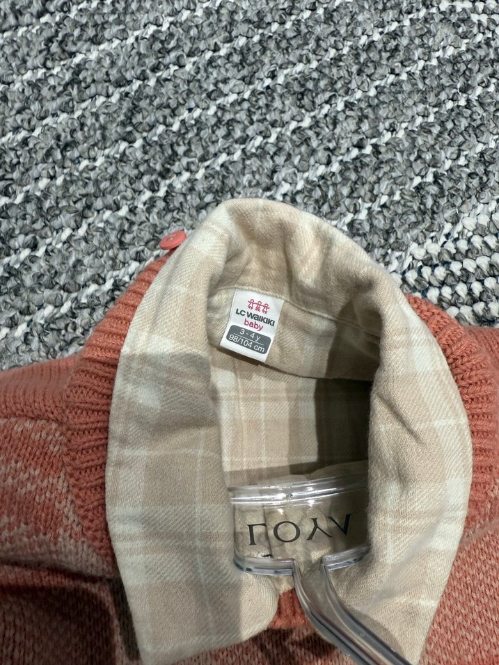 Kısa Örgü Bohem süveter ve gömlek - Görsel 4